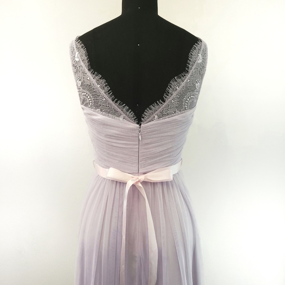 Bhldn Hitherto Anthropologie Fleur Fairycore Lavender Lace Corset Maxi Dress - Picture 9 of 13